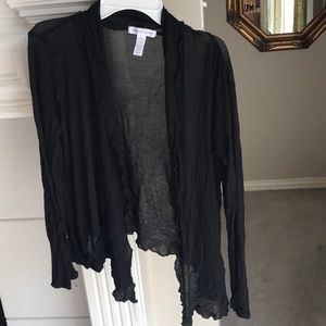 Black cardigan sweater